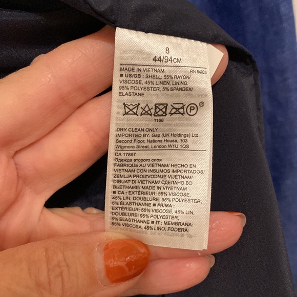 Banana Republic blue blazer size 8 - Picture 3 of 5